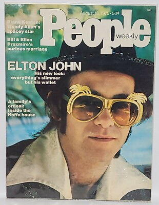 #ad #ad People Magazine August 1975 Elton John No Label $14.99