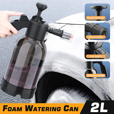 #ad #ad 2L Snow Foam Washer Guns Car Wash Soap Lance Cannon Spray Pressure Jet Bottle $18.04