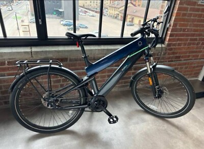 #ad Fuell Flluid 1 Electric Pedal Road Bike 20MPH BLUE LARGE 300 Miles Local PU $4400.00