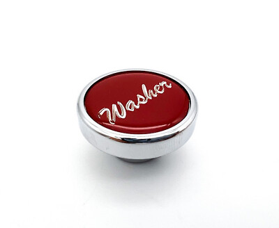 #ad Gloss Red quot;Washerquot; Dash Knob For Peterbilt Kenworth Freightliner $13.99