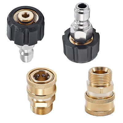 #ad Pressure Washer Quick Connect Fittings M22 15mm to 3 8 Inch Quick Connect Kit... $26.81