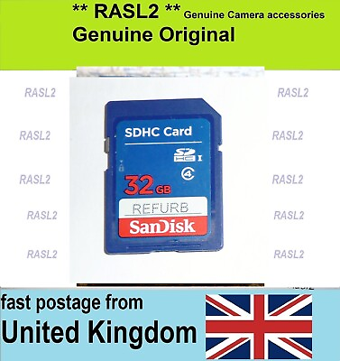 #ad SanDisk 32GB Memory Card For Casio Exilim EX Z330 Z29 EX F1 EX 100 FC150 FH100 GBP 12.95