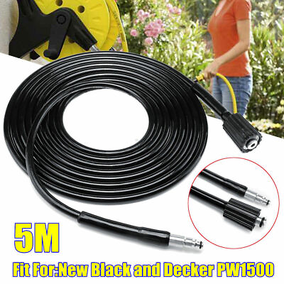 #ad 5M High Pressure Washer Hose Quick Connect For Black and Decker PW1600 PW1700 $34.79