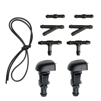 #ad 9X Windshield Washer Nozzle 3W7Z17603AA For Ford F150 Wiper Spray Washer Jet Kit $9.98