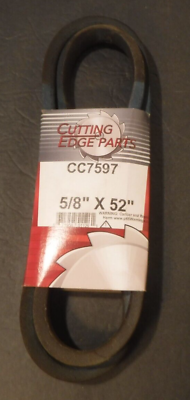 #ad New Cutting Edge Parts CC7597 Replacement Belt 5 8quot; x 52quot; 5L520 $9.95