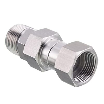 #ad  Pressure Washer Swivel M22 14mm Swivel Joint Stainless Steel 5000 Psi $27.89