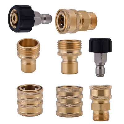 #ad Pressure Washer Hose Adapter Set M22 to 3 8 Quick Connect For Power Washer House $21.79