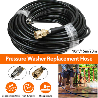 #ad High Pressure Washer Hose 68ft 5800PSI 3 8quot; Quick Connect Washer Extension Hose $37.03
