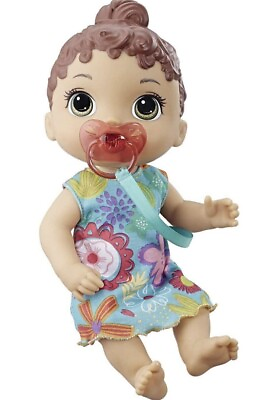 #ad Baby Alive Baby Lil Sounds: Interactive Brown Hair Baby Doll Kid Toy Brand New $16.99
