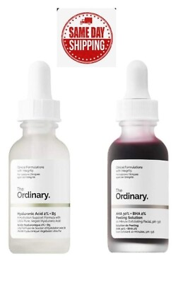 #ad The Ordinary Peeling Solution And Hyaluronic Face Serum $18.99
