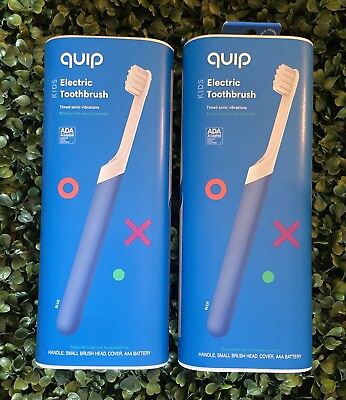 #ad 2 Pack Quip Kids Electric Toothbrush Blue New $20.00