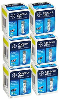 #ad 300 Contour Next Test Strips 6 Boxes of 50ct Exp 06 2025 Freaky Fast Shipping $83.99