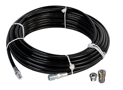 #ad Schieffer 1 8quot; x 100#x27; 4800 PSI Thermoplastic Sewer Jetter Hose amp; 5.5 Nozzles $129.99