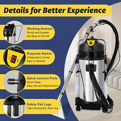 #ad Commercial Carpet Cleaning Machine 3in1 Pro Cleaner Extractor Vacuum Cleaner 40L $480.00