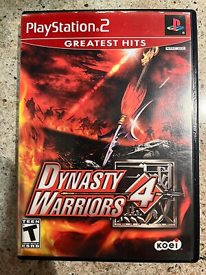 #ad Dynasty Warriors 4 For PS2 PlayStation 2 2003 Complete With Manual $9.99