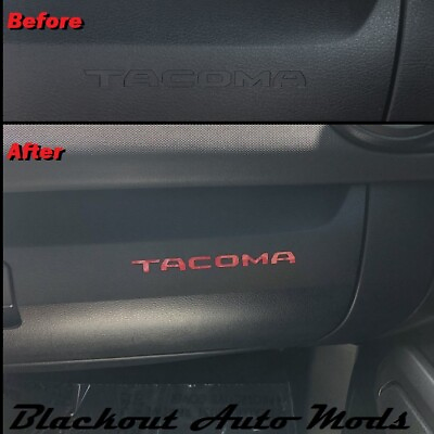 #ad RED Dashboard Letter Insert Decals Precut Vinyl for Toyota Tacoma 2016 $8.79