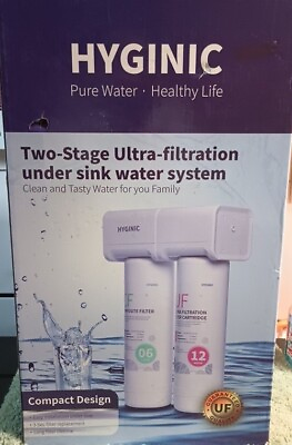 Hyginic Two Stage Ultra Filtration Under Sink Water System Clean Water #ad #ad $28.87