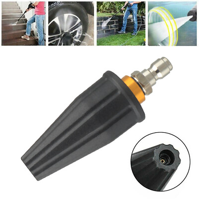 #ad 1 4quot; High Pressure Washer Rotating Turbo Nozzle Spray Tip 2.5 GPM 4000PSI Quick $13.89