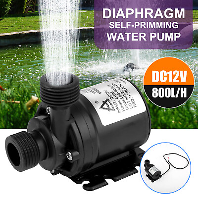 #ad 12V High Pressure Small Brushless Submersible Water Pump Automatic Self priming $14.98
