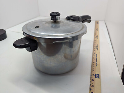 #ad Presto Vintage 6 Quart Aluminum Pressure Cooker 01264 $9.95