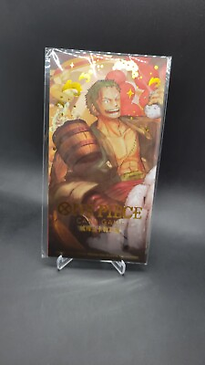 #ad Zoro ONE PIECE CCG Chinese New Year Promo Card ST01 013 SR Sealed $9.32
