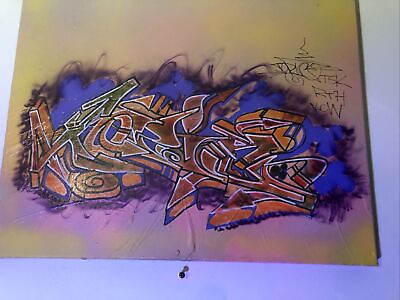 #ad graffiti art original canvas TOPIK TSK RTH SIGNED $100.00