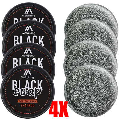 4PCS Spartan Gray Hair Reverse Bar Mane Gray Reverse Bar Hair Darkening Bar Soap #ad $17.78