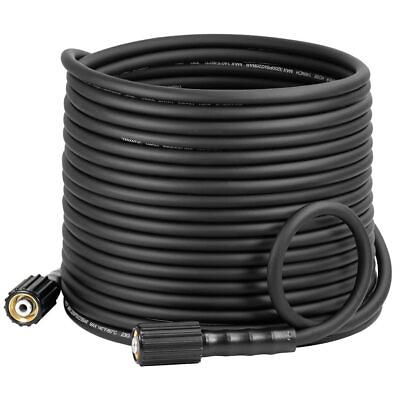 #ad Flexible Pressure Washer Hose 50 FT 1 4quot; M22 Power Washer Hose Anti Kink Repl... $45.71