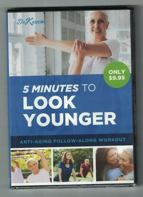 #ad 5 Minutes To Look Younger Anti Aging Follow Along Workout DVD Dr Kareem Sealed $3.00