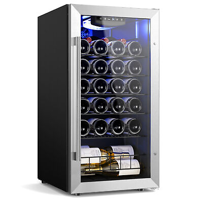 #ad #ad Yeego 27 Bottles Wine Refrigerator Cooler Freestanding Chiller Fridge $326.99
