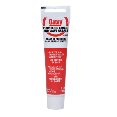 #ad Oatey Plumber’s Faucet And Valve Grease 1 Fl Oz Tube # 30620 $5.13