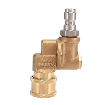 #ad Connecting Pivoting Coupler For Pressure Washer Spray Nozzle 90 Degree Rotation $20.41