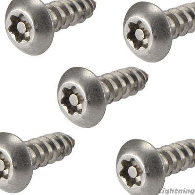 #ad #8 x 3 4quot; Security Screws Torx Button Head Sheet Metal Stainless Steel Qty 100 $32.49