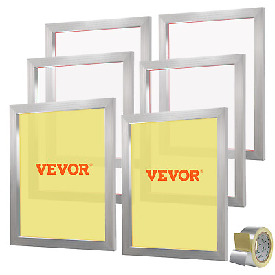 #ad VEVOR 6 Pack 20quot;x24quot; Aluminum Frame Silk Screen Printing Screens with 110 Mesh $76.99