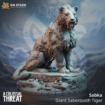 #ad Sabka Giant Sabertooth Tiger $11.50