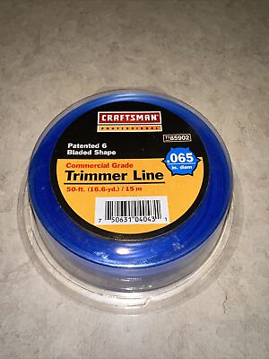 #ad CRAFTSMAN Replacement Trimmer Line .065quot; Pro Series 50 ft Total Line $8.00