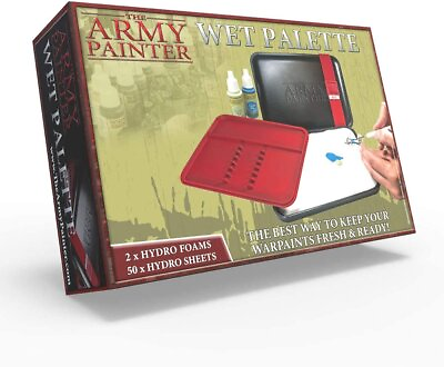 #ad The Army Painter Wet Palette Set Hydro Pack 50 Sheets Moist Paint Tray $26.46