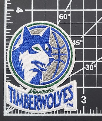 #ad Minnesota Timberwolves 3.5quot; Die Cut Iron On Embroidered Patch USA Seller $5.95