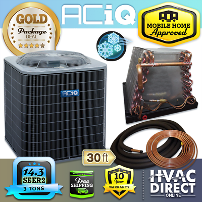 #ad 3 Ton 14.3 SEER2 ACiQ Mobile Home Air Conditioner Condenser Coil Line Set $2493.75