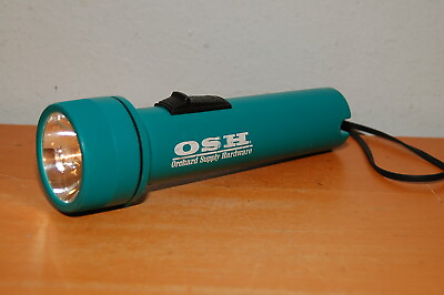 #ad OSH Orchard Supply Hardware Green Flashlight Collectible $10.79