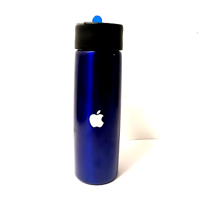 #ad Hydro Flask Apple Employee Water Bottle Dark Blue $29.99