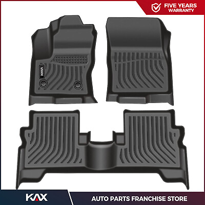 #ad 3pcs Floor Mats Liner For 2013 2019 Ford Escape TPE Black Replacement 3D Molded $55.99