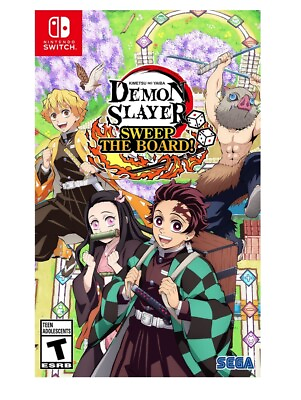 #ad Demon Slayer Kimetsu no Yaiba Sweep the Board Nintendo Switch 2024 Sealed $48.00