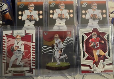 #ad Brock Purdy San Francisco 49ers 6 Cards lot Clean Well Centered SF 49ers NFL $30.00