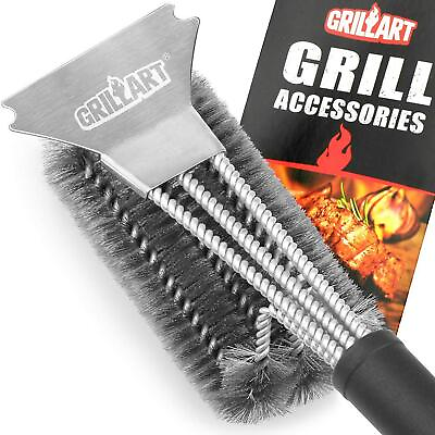 #ad GRILLART Grill Brush amp; Scraper Brush for Grill Safe 18 Stainless Steel BR 4516 $35.57