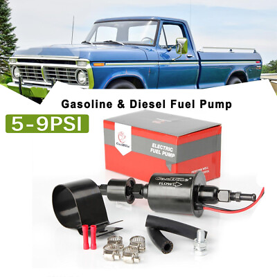 #ad Low Pressure 12VTransfer Inline Fuel Pump for Lawn Mower Carburetor Gas Diesel $23.99