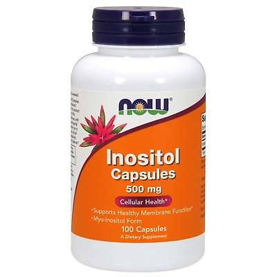 #ad NOW Foods Inositol 500 mg 100 Veg Capsules $9.29