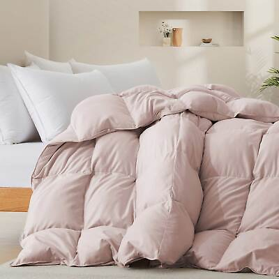 Oversized Down Feather Comforter Ultra Soft Cozy King or Queen Bed Blanket #ad $59.21