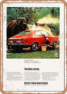 #ad METAL SIGN 1968 Opel Kadett The Mini Brute Vintage Ad $21.95