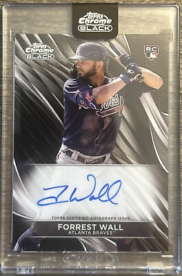 #ad 2024 Topps Chrome Black Forrest Wall Auto RC CBA FW BRAVES $25.00